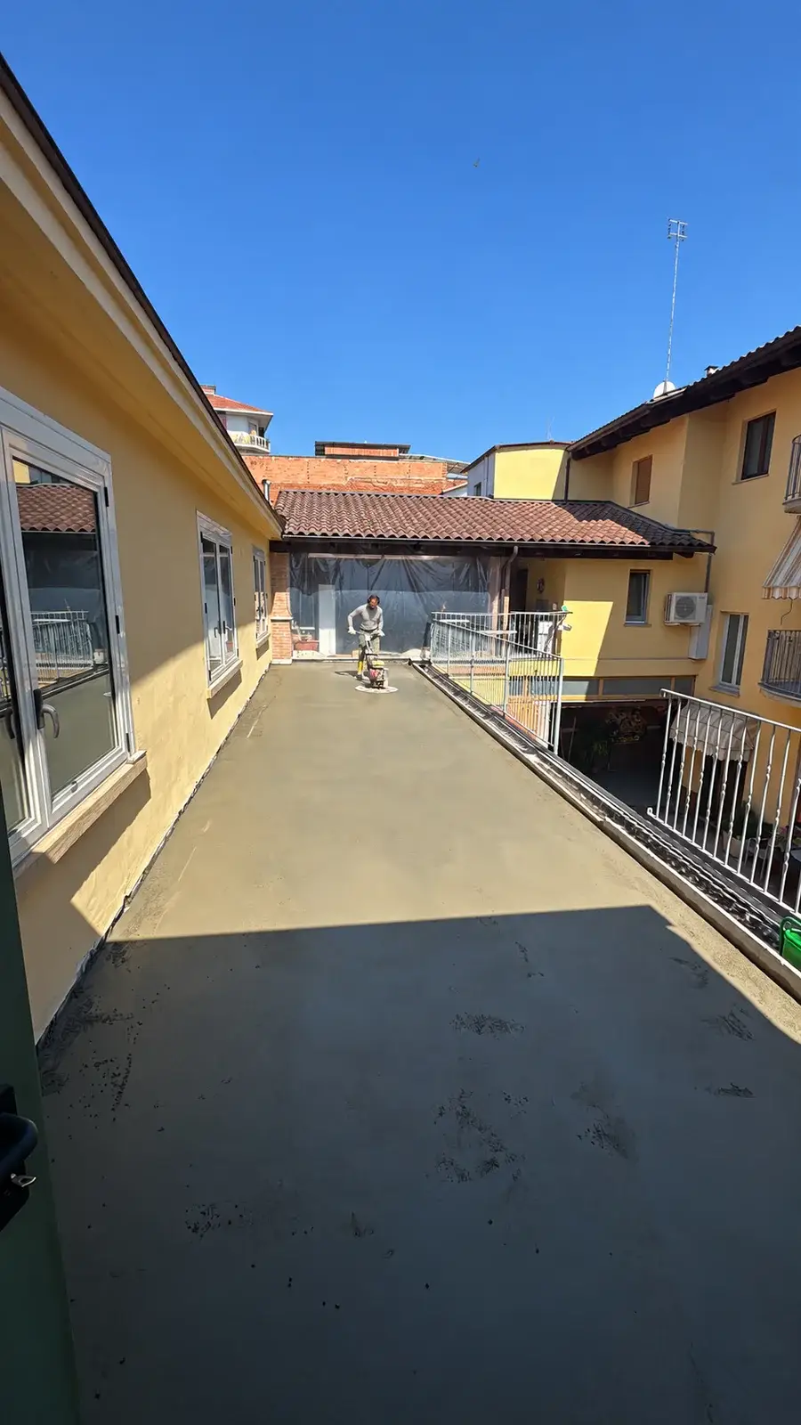 Massetto su una terrazza residenziale